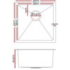Forge 440 Square Sink drawing Forge 440 Square Sink