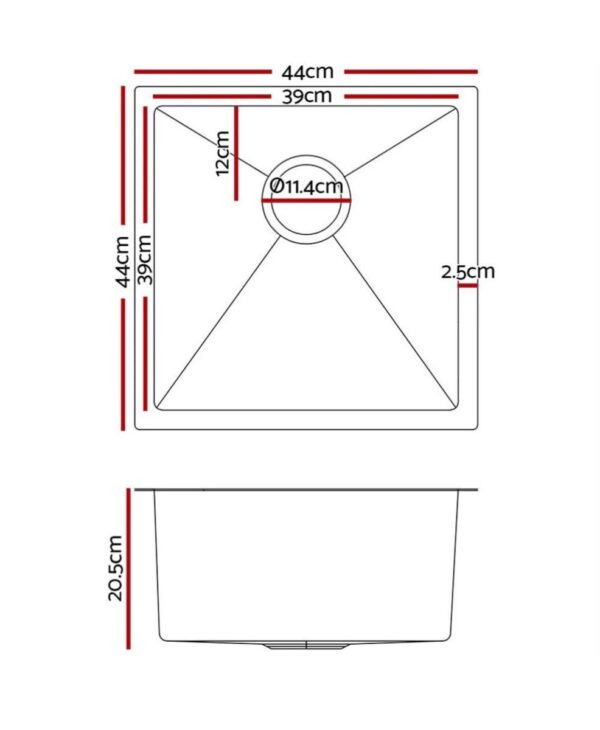 Forge 440 Square Sink drawing Forge 440 Square Sink