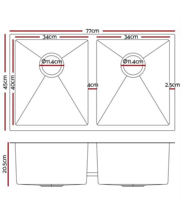 Forge 770 Double Bowl Sink