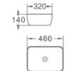 Forma 460 Countertop Basin