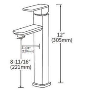 Axis Tall Basin Mixer print